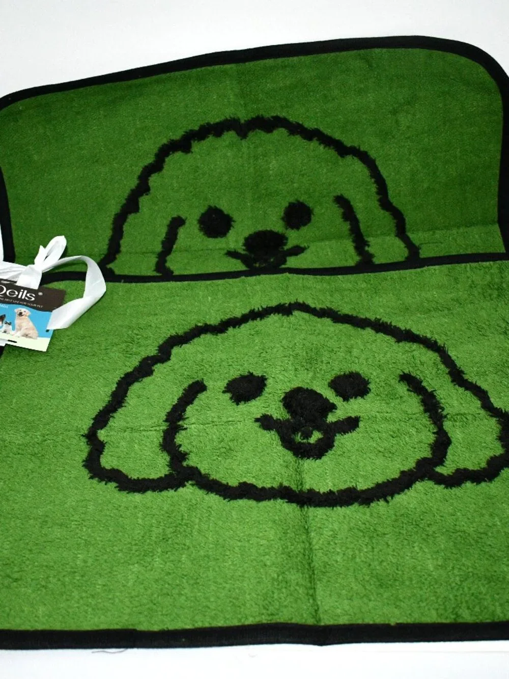 Qeils Reusable Puppy Pads, 2 Pack, Washable Dog Pee Pads, 18x24, Green, NWT